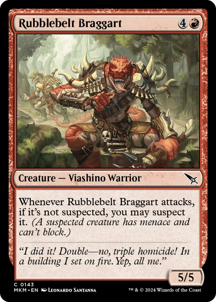 Rubblebelt Braggart [Murders at Karlov Manor] [Foil]