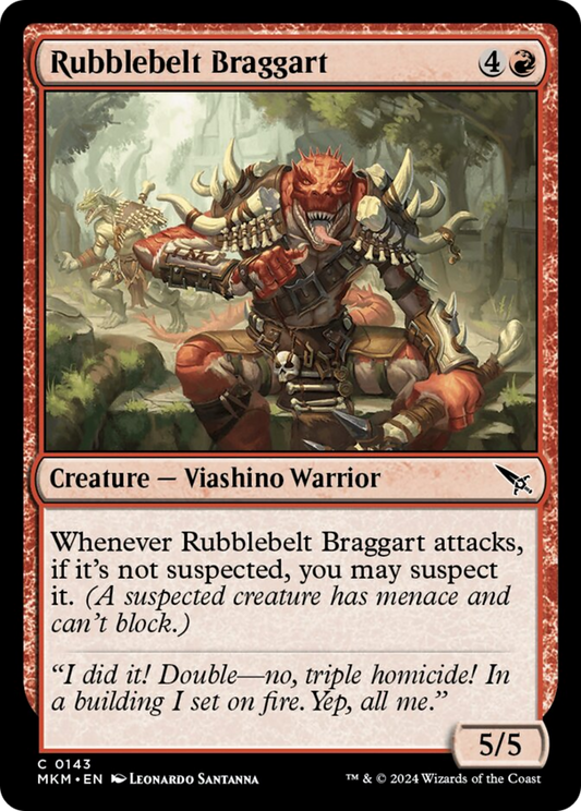 Rubblebelt Braggart [Murders at Karlov Manor] [Foil]