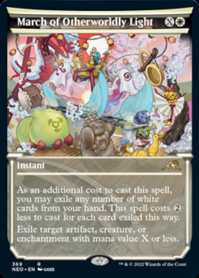 March of Otherworldly Light (Showcase Soft Glow) [Kamigawa: Neon Dynasty] [Foil]