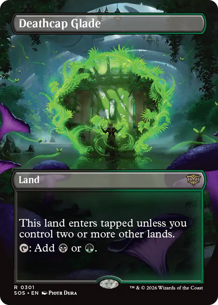 Deathcap Glade (Borderless) [Secrets of Strixhaven] [Foil]