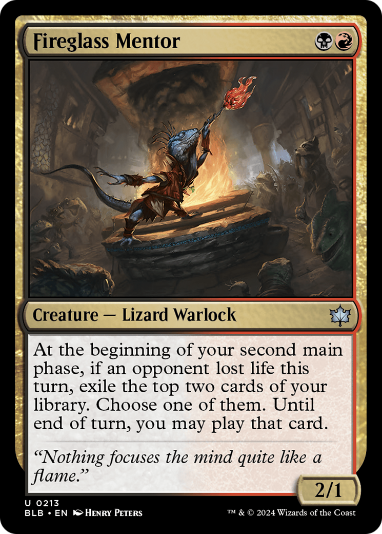 Fireglass Mentor [Bloomburrow] [Foil]