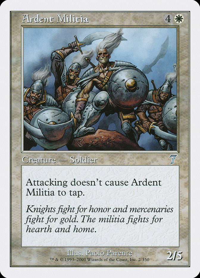 Ardent Militia [Seventh Edition] [Foil]