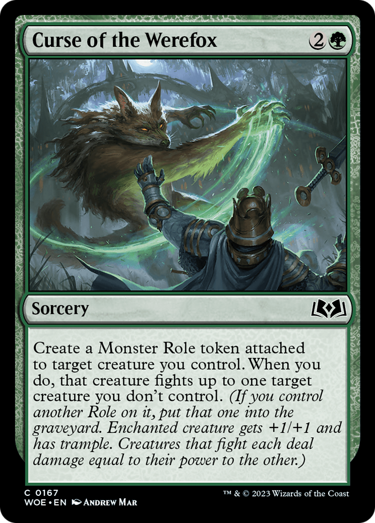 Curse of the Werefox [Wilds of Eldraine] [Foil]
