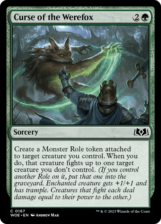 Curse of the Werefox [Wilds of Eldraine] [Foil]