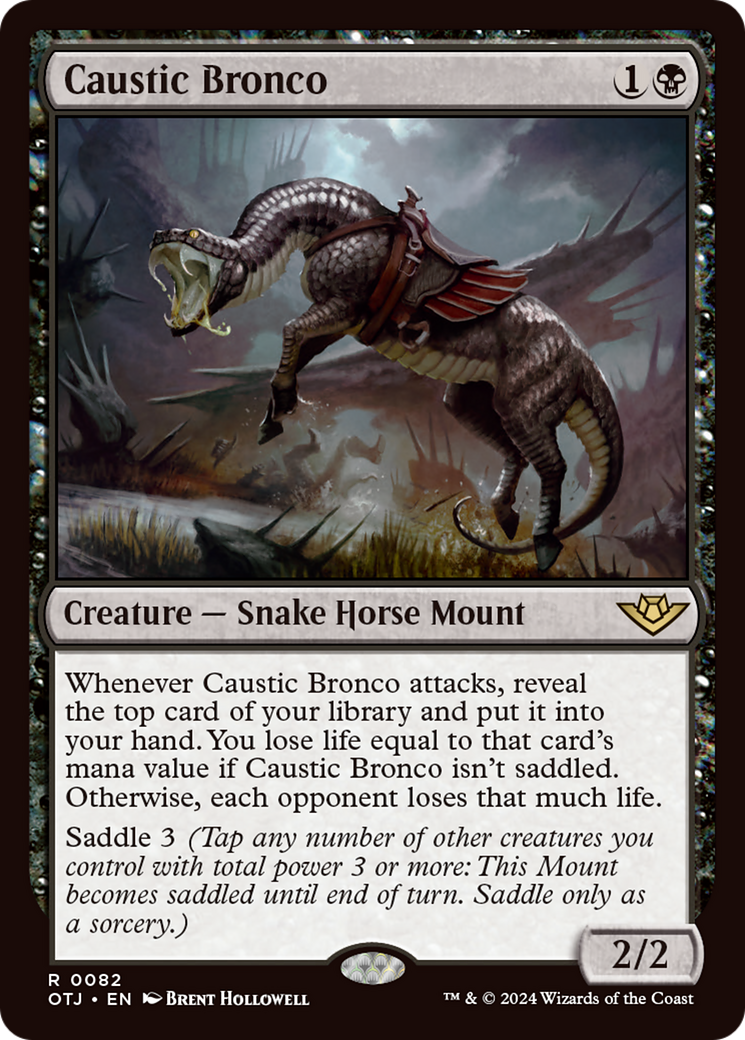 Caustic Bronco [Outlaws of Thunder Junction] [Foil]