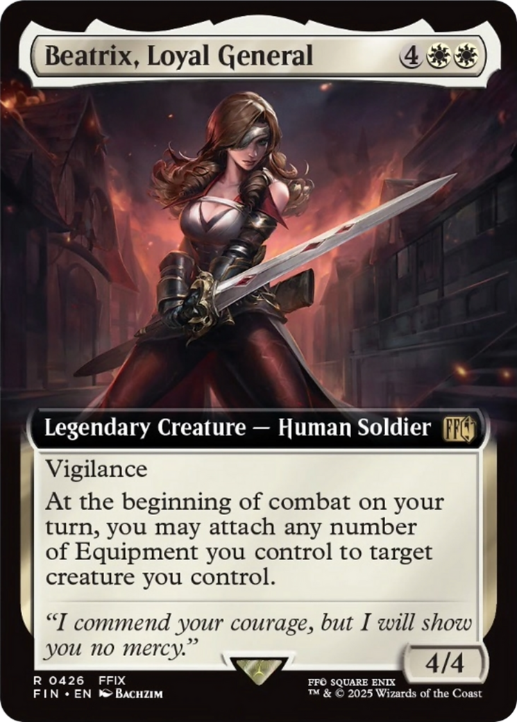 Beatrix, Loyal General (Extended Art) [FINAL FANTASY] [Foil]