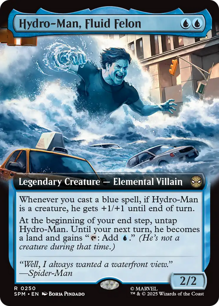 Hydro-Man, Fluid Felon (Extended Art) [Marvel's Spider-Man] [Foil]