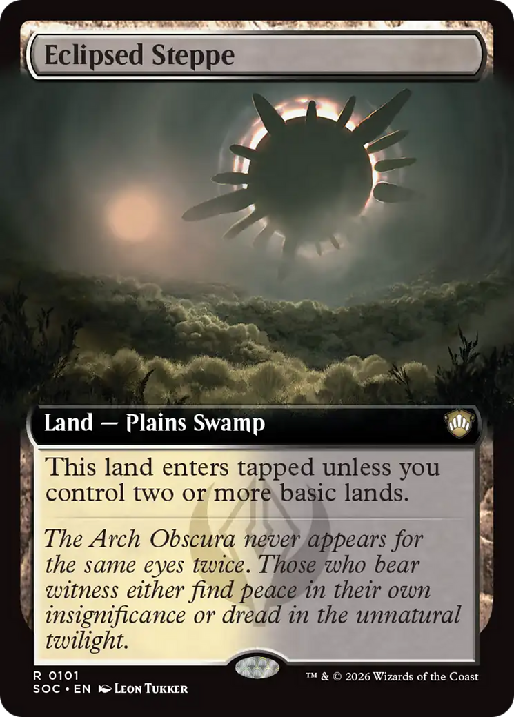 Eclipsed Steppe (Extended Art) [Secrets of Strixhaven Commander] [Foil]