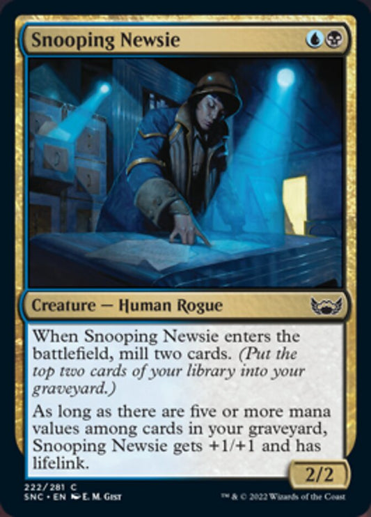 Snooping Newsie [Streets of New Capenna] [Foil]