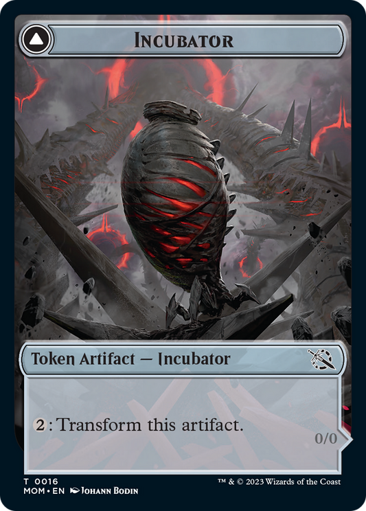 Incubator // Phyrexian (16) Double-Sided Token [March of the Machine Tokens] [Foil]