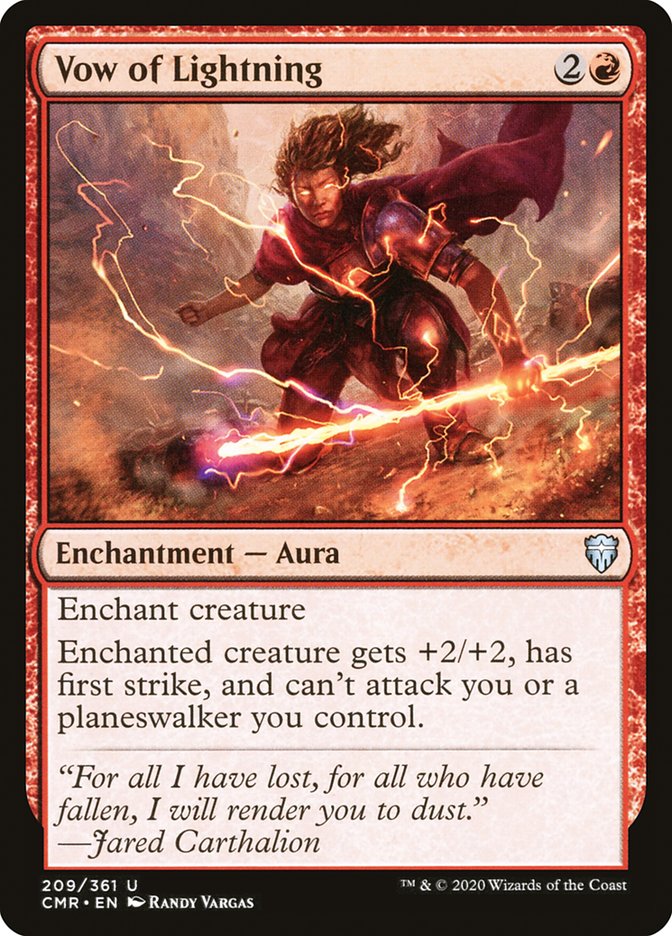 Vow of Lightning [Commander Legends] [Foil]