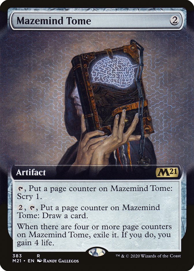 Mazemind Tome (Extended Art) [Core Set 2021] [Foil]