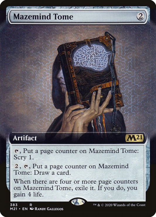 Mazemind Tome (Extended Art) [Core Set 2021] [Foil]