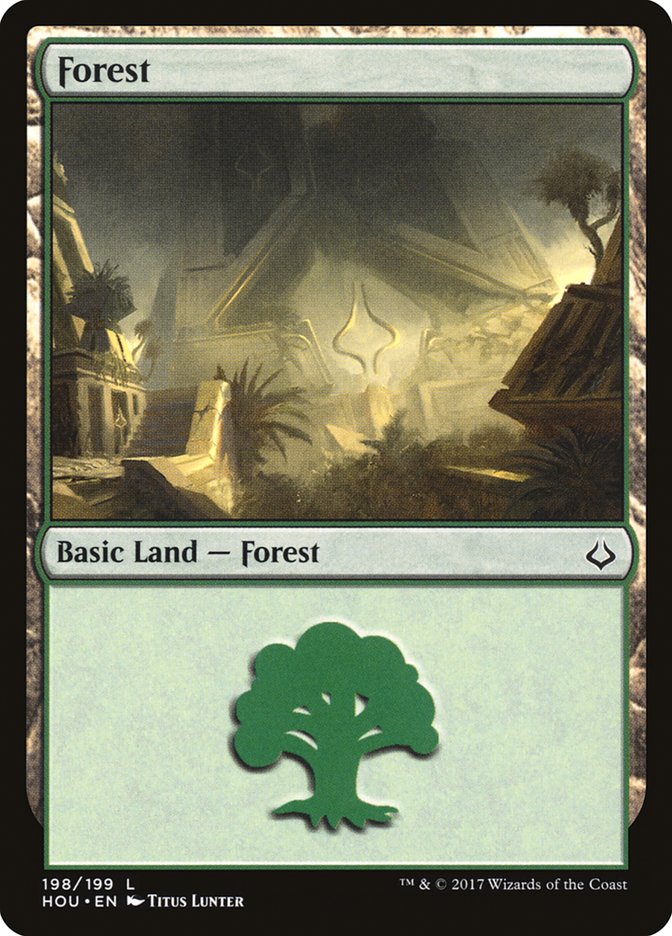 Forest (198) [Hour of Devastation] [Foil]