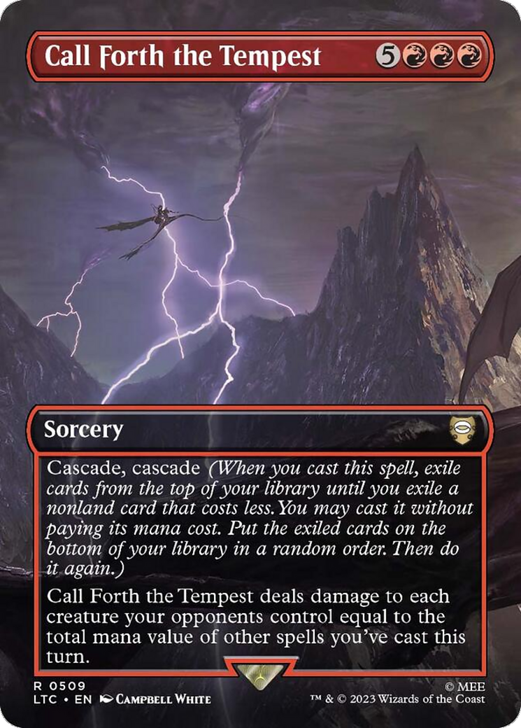 Call Forth the Tempest (Borderless) [The Lord of the Rings: Tales of Middle-Earth Commander] [Foil]