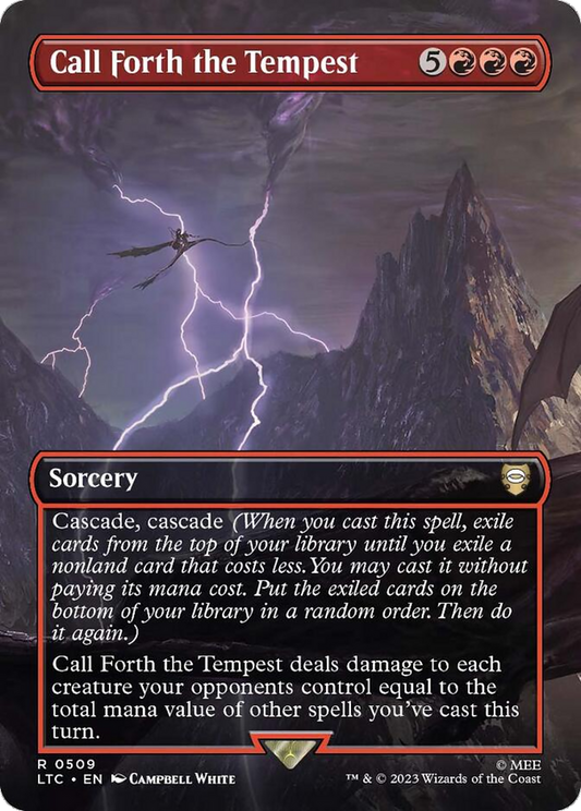 Call Forth the Tempest (Borderless) [The Lord of the Rings: Tales of Middle-Earth Commander] [Foil]