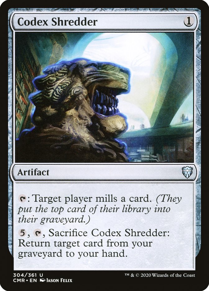 Codex Shredder [Commander Legends] [Foil]