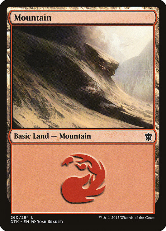 Mountain (260) [Dragons of Tarkir] [Foil]