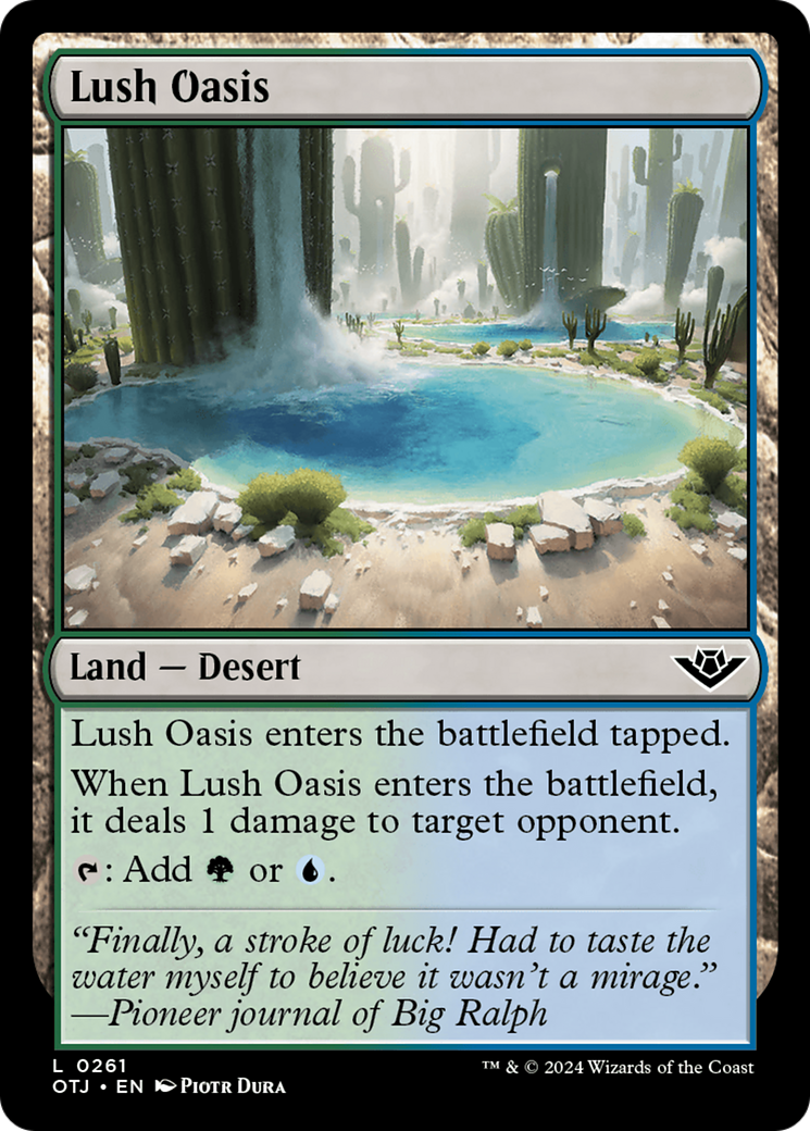 Lush Oasis [Outlaws of Thunder Junction] [Foil]