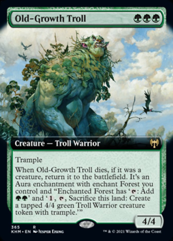 Old-Growth Troll (Extended Art) [Kaldheim] [Foil]
