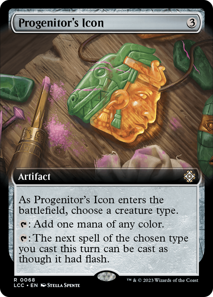 Progenitor's Icon (Extended Art) [The Lost Caverns of Ixalan Commander] [Foil]