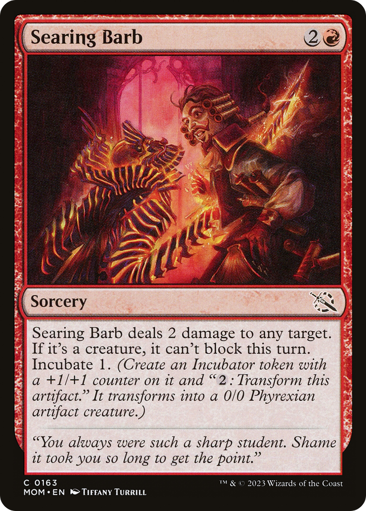 Searing Barb [March of the Machine] [Foil]