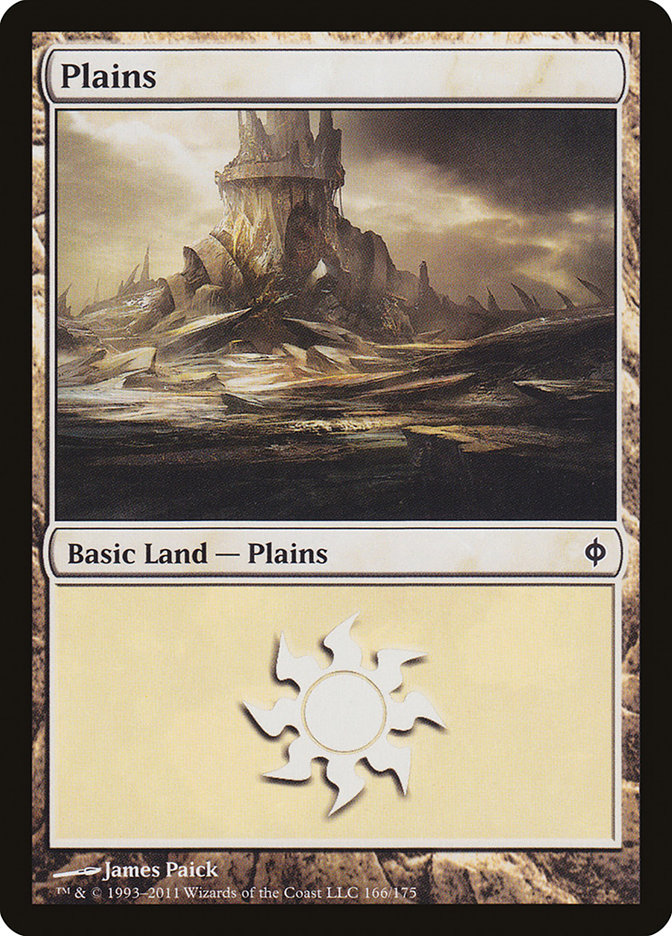 Plains (166) [New Phyrexia] [Foil]