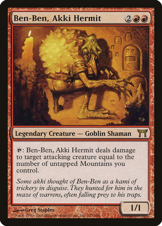 Ben-Ben, Akki Hermit [Champions of Kamigawa] [Foil]