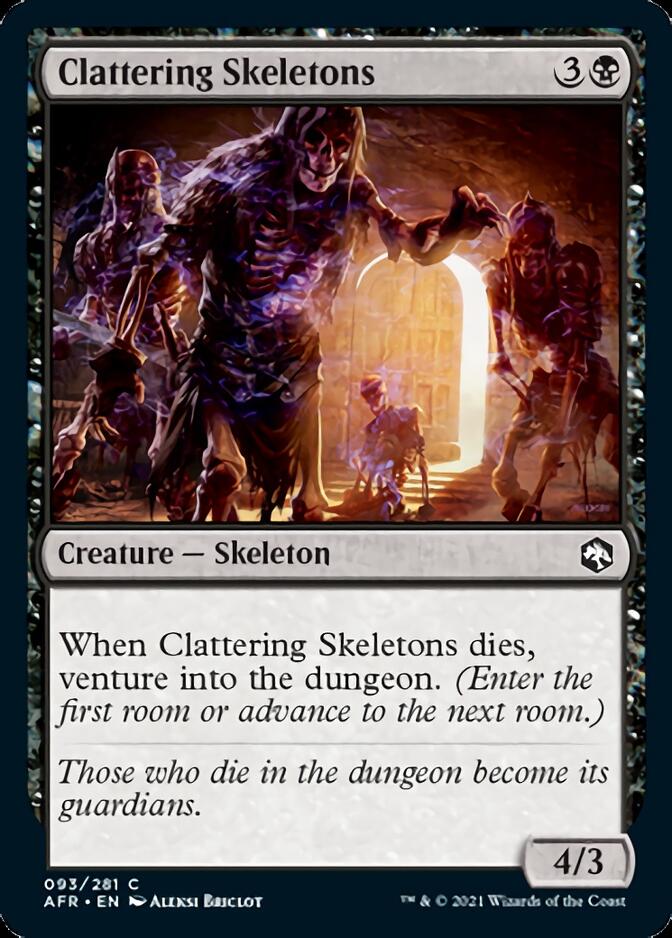 Clattering Skeletons [Dungeons & Dragons: Adventures in the Forgotten Realms] [Foil]