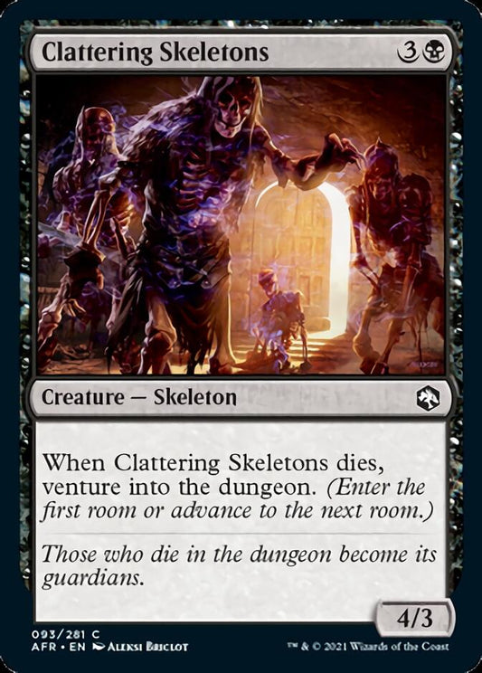 Clattering Skeletons [Dungeons & Dragons: Adventures in the Forgotten Realms] [Foil]