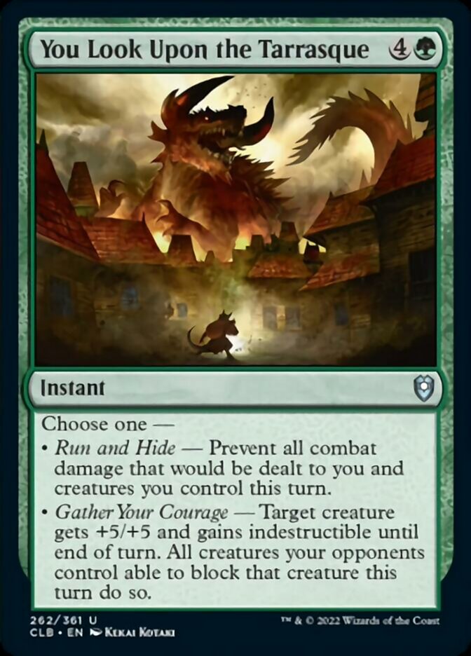 You Look Upon the Tarrasque [Commander Legends: Battle for Baldur's Gate] [Foil]