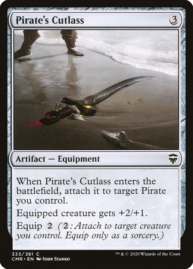 Pirate's Cutlass [Commander Legends] [Foil]