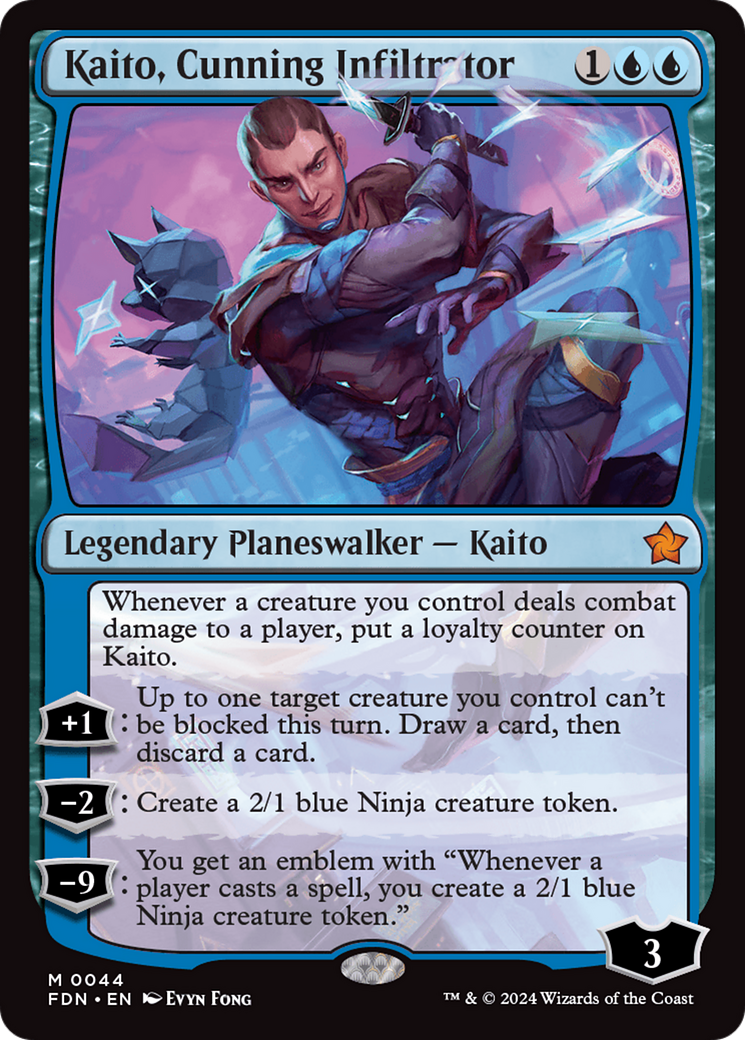 Kaito, Cunning Infiltrator [Foundations] [Foil]