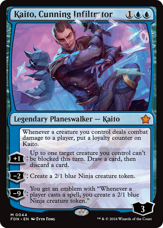 Kaito, Cunning Infiltrator [Foundations] [Foil]