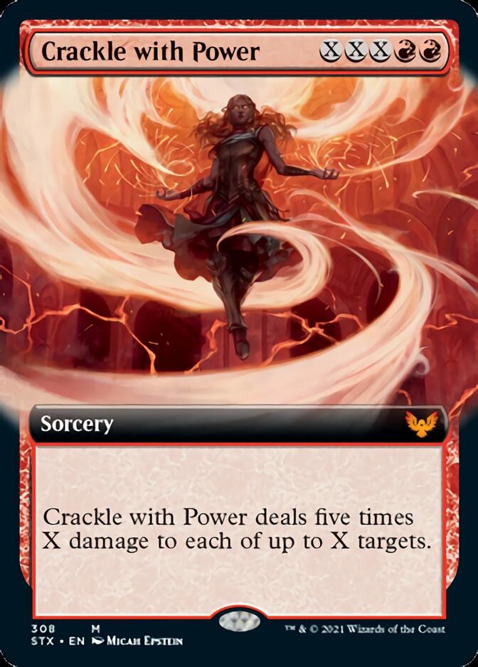 Crackle with Power (Extended Art) [Strixhaven: School of Mages] [Foil]