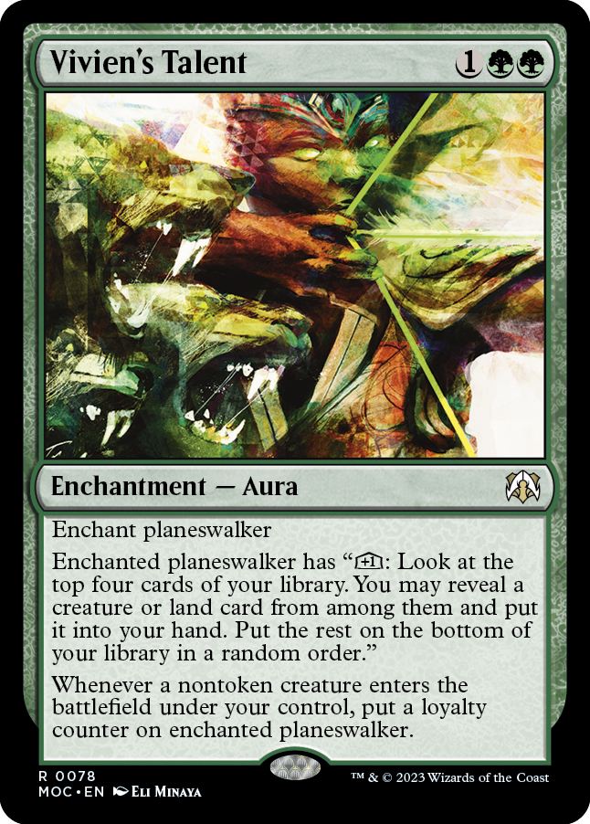 Vivien's Talent [March of the Machine Commander] [Foil]