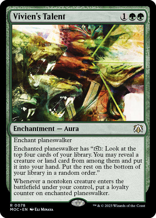 Vivien's Talent [March of the Machine Commander] [Foil]
