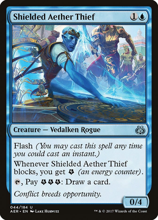 Shielded Aether Thief [Aether Revolt] [Foil]