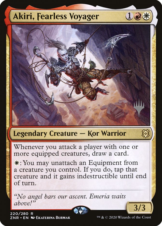 Akiri, Fearless Voyager (Promo Pack) [Zendikar Rising Promos] [Foil]