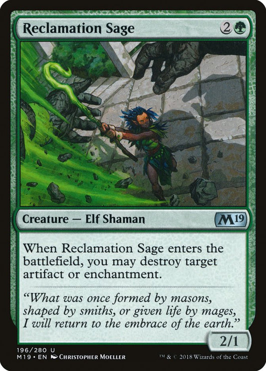 Reclamation Sage [Core Set 2019] [Foil]