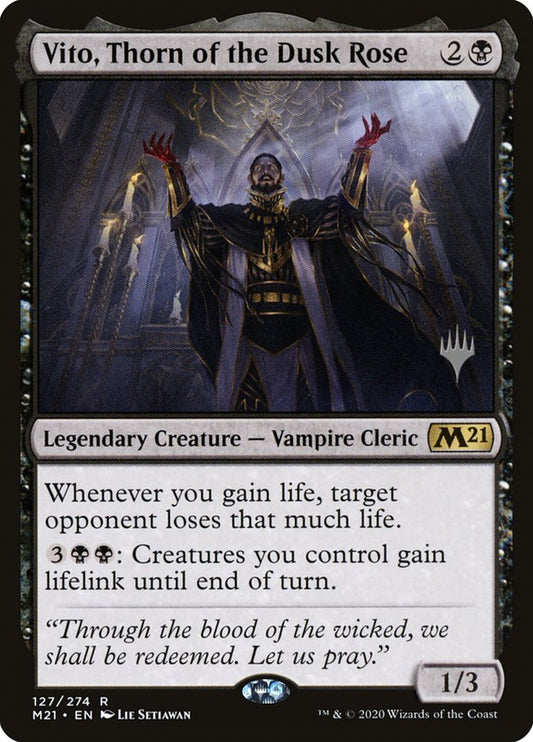 Vito, Thorn of the Dusk Rose (Promo Pack) [Core Set 2021 Promos] [Foil]
