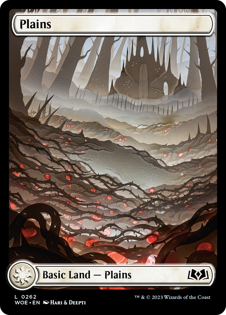 Plains (262) (Full-Art) [Wilds of Eldraine] [Foil]