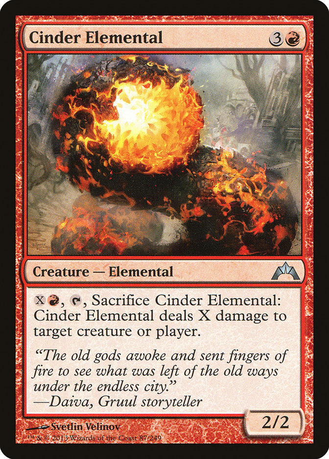 Cinder Elemental [Gatecrash] [Foil]