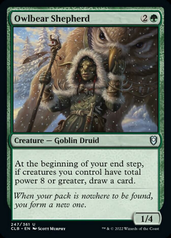 Owlbear Shepherd [Commander Legends: Battle for Baldur's Gate] [Foil]