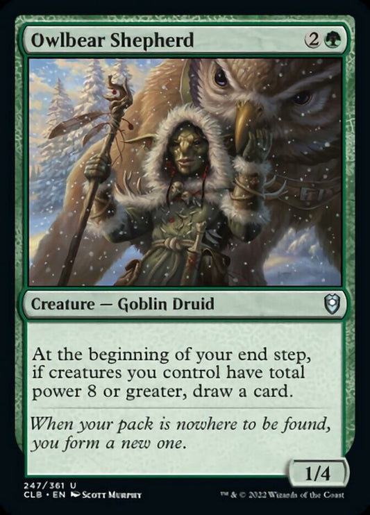 Owlbear Shepherd [Commander Legends: Battle for Baldur's Gate] [Foil]