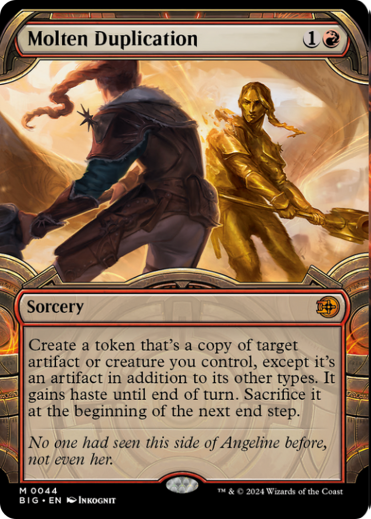 Molten Duplication (Showcase) [Outlaws of Thunder Junction: The Big Score] [Foil]