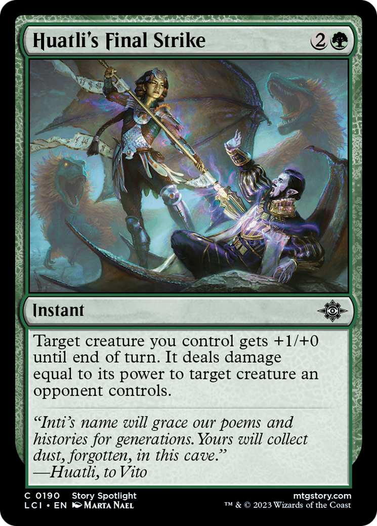 Huatli's Final Strike [The Lost Caverns of Ixalan] [Foil]