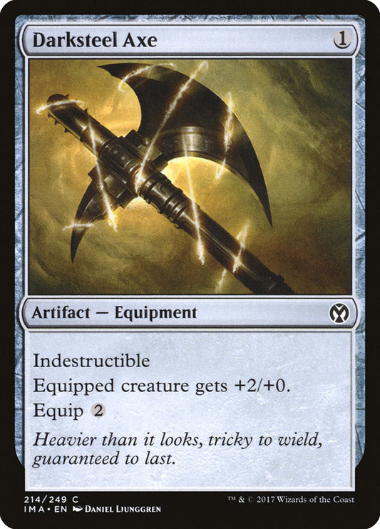 Darksteel Axe [Iconic Masters] [Foil]