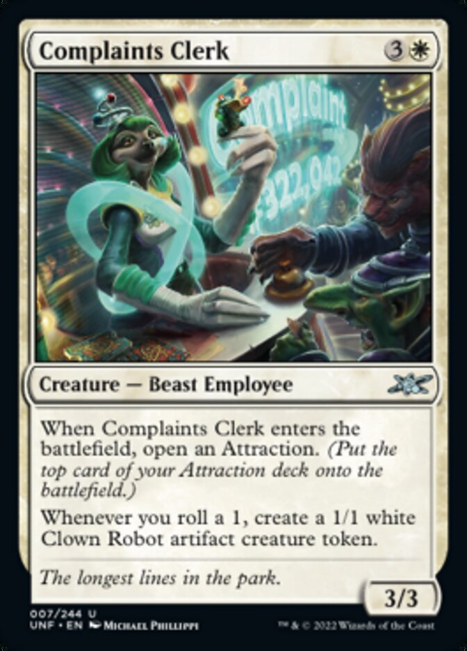 Complaints Clerk [Unfinity] [Foil]