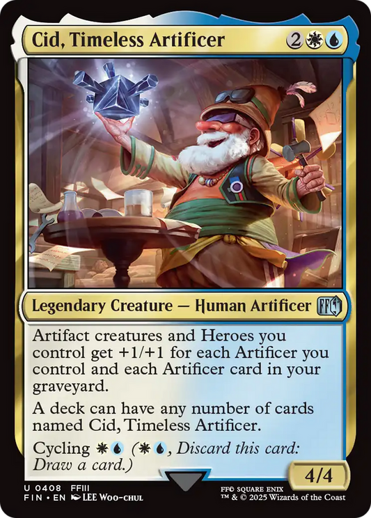 Cid, Timeless Artificer (0408) [FINAL FANTASY] [Foil]